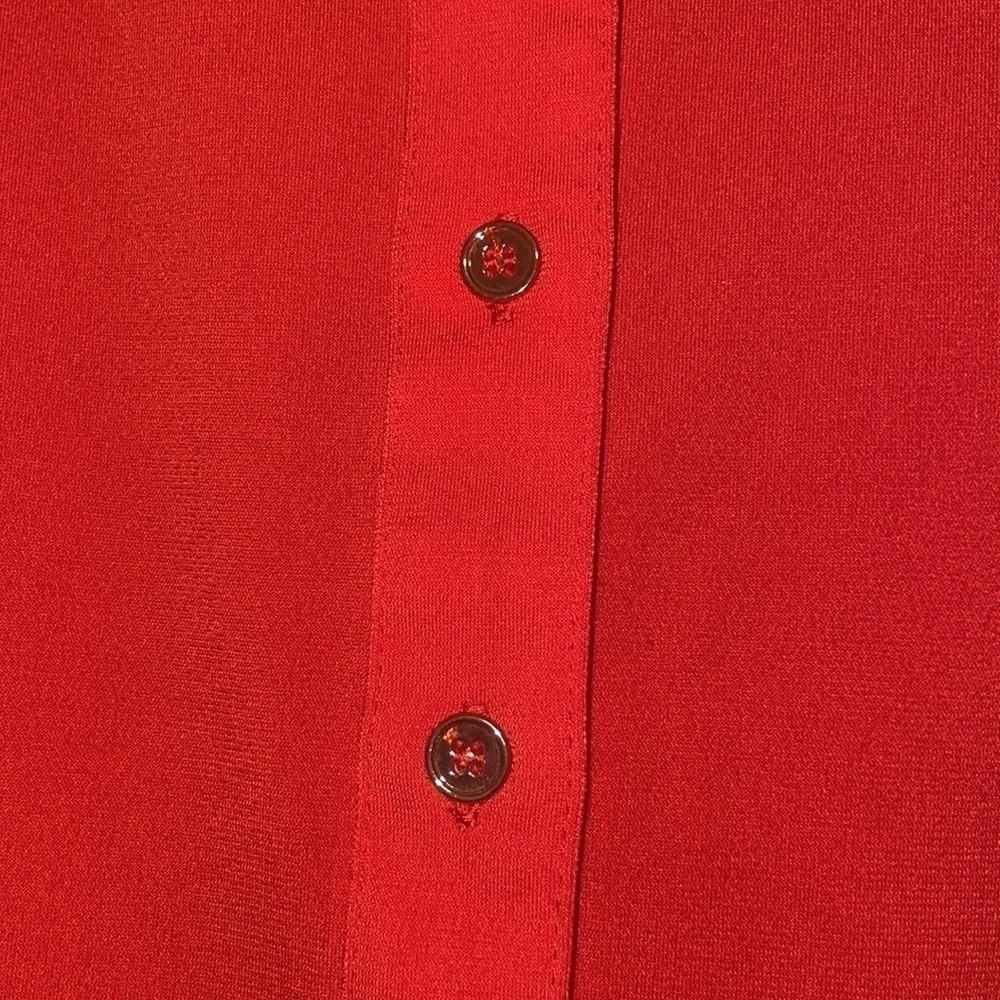 Carmen Marc Valvo Blood Orange Tank Top Blouse Small - Picture 2 of 5